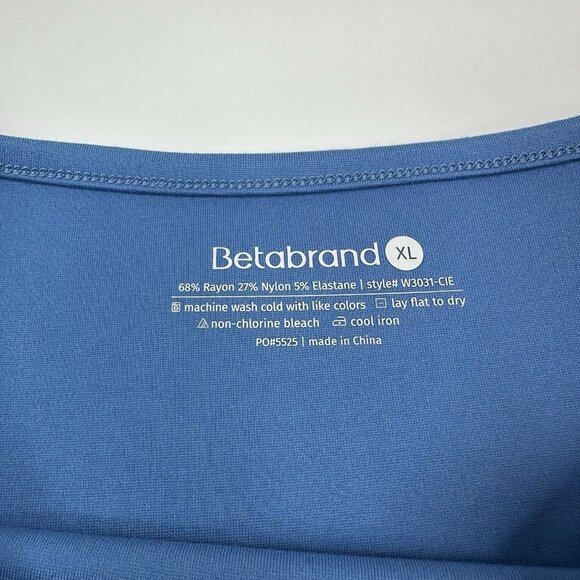 Betabrand Women’s NWT Tide Pool Boat Neck Short Sleeve Boxy Hi-Low Top XL/C47 - Picture 7 of 12